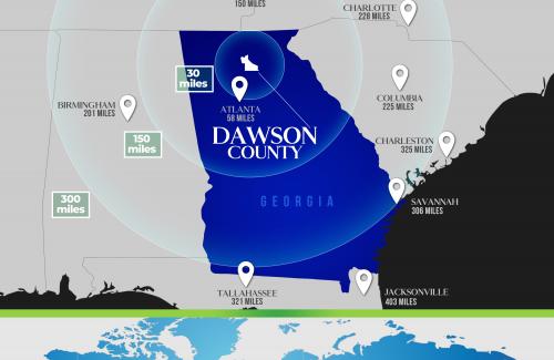 Dawson County regional Map