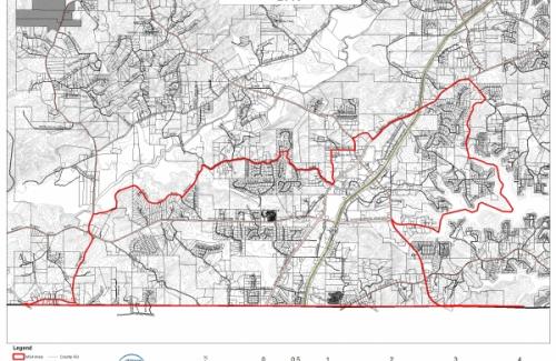 DAWSON COUNTY MS4 AREA MAP