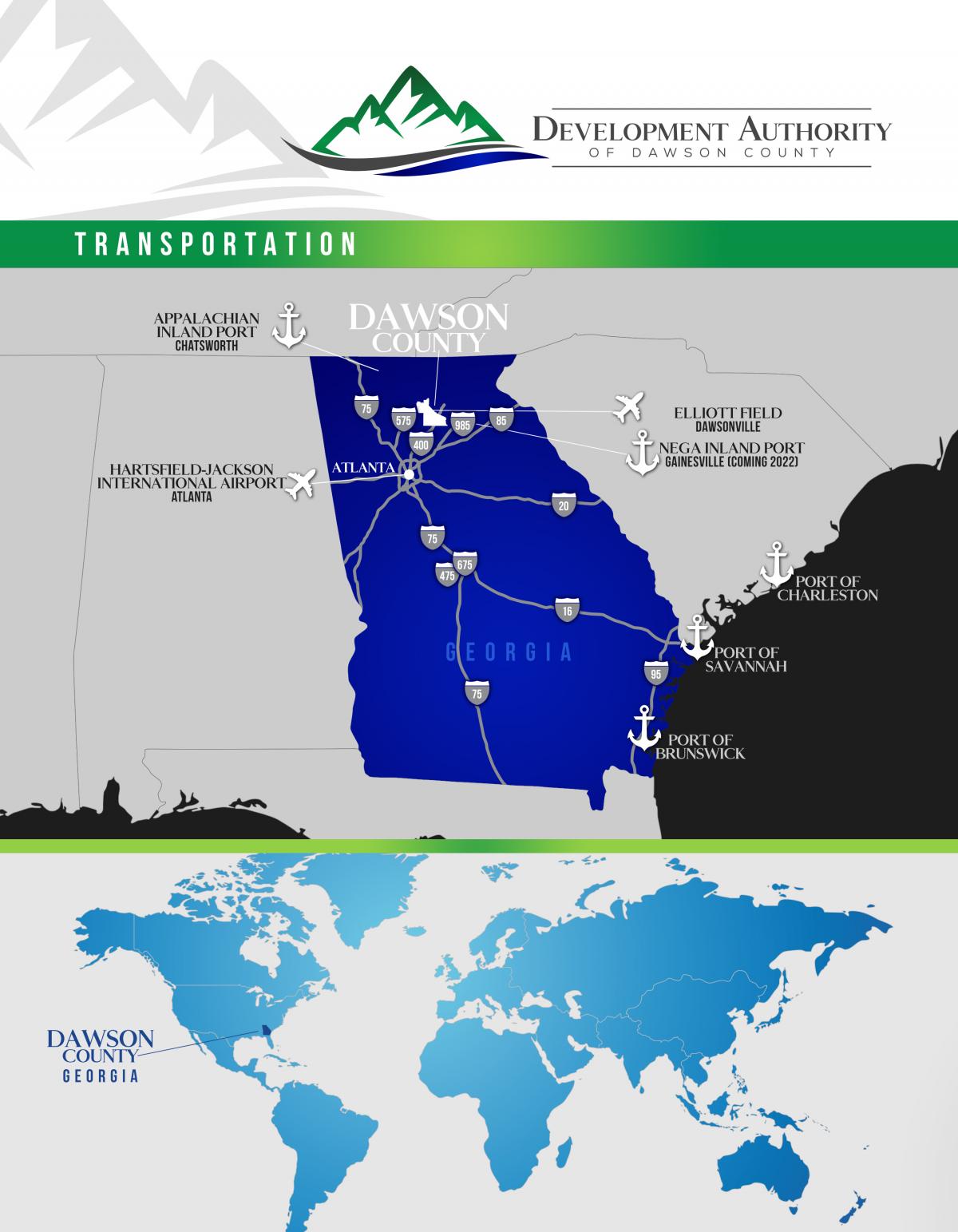 Transportation map